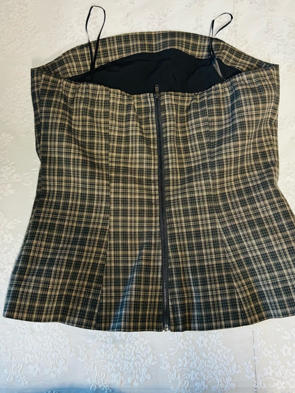 REFORMATION x Kacey Musgraves Steeplechase Plaid Two Piece Set 8P - Picture 9 of 9